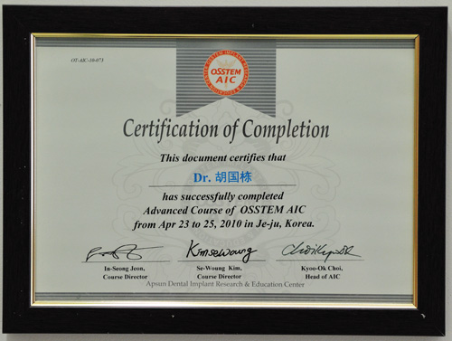2010年3月OSSTEM-AIC高级课程